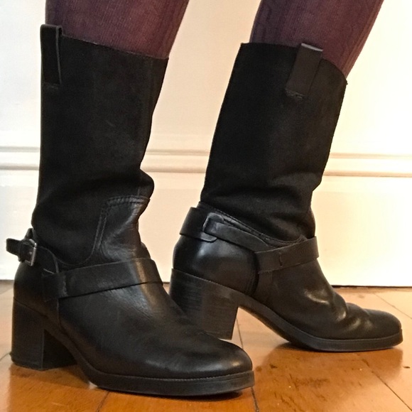 Ralph Lauren Shoes - Ralph Lauren Black Suede Boots 8-1/2